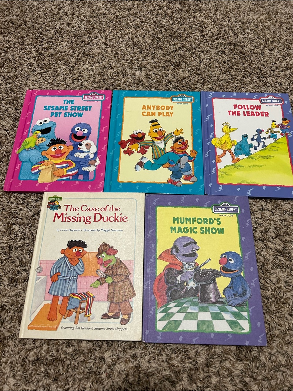 Vintage Sesame Street Book Club - Bundle of 5